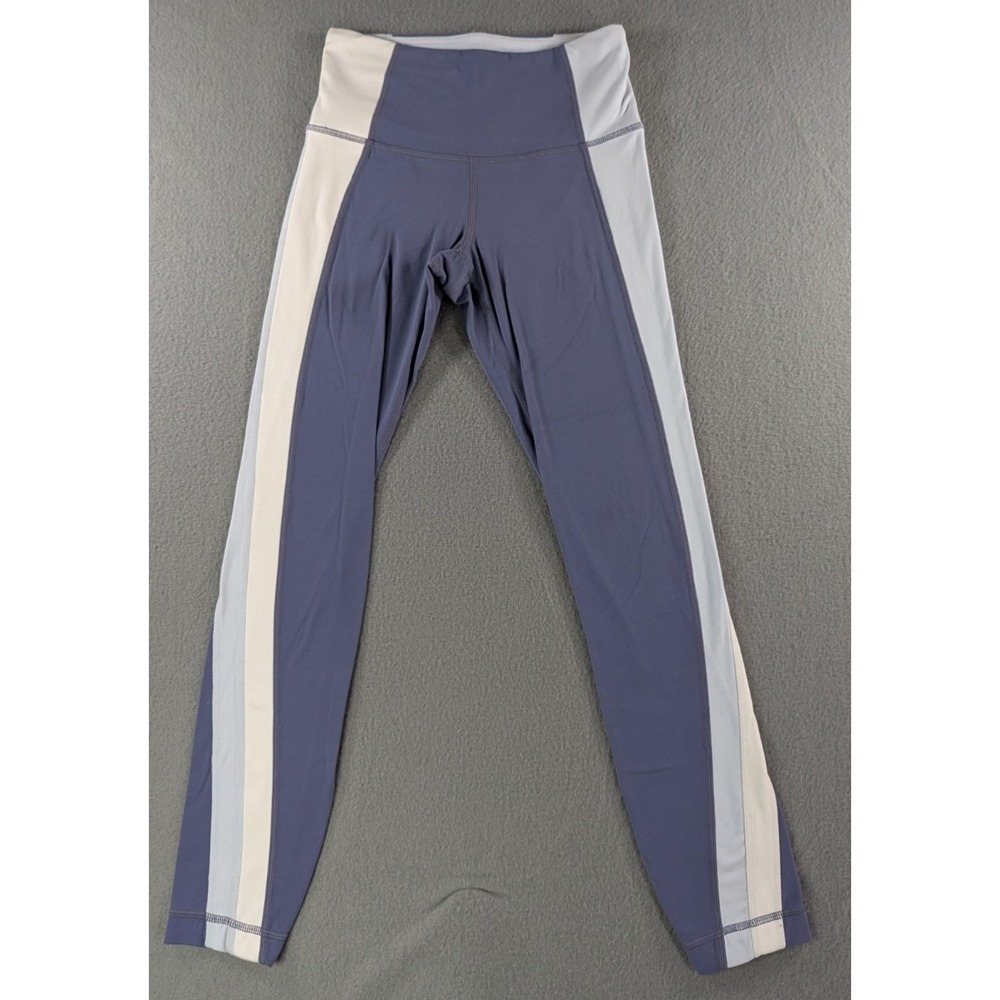 Athleta Womens Elation Colorblock 7/8 Tight Leggings XXS‎ Blue White